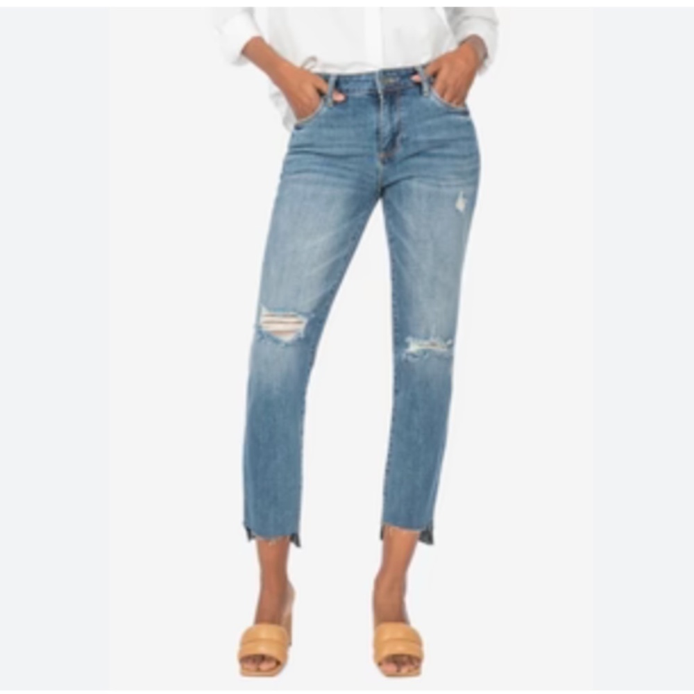 Kut from the Kloth Jeans Womens 4 Reese Distressed Boutique Boho Classic Casual